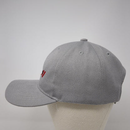 Dodge Strapback Hat Gray One Size Adjustable Embroidered Solid 6 Panel