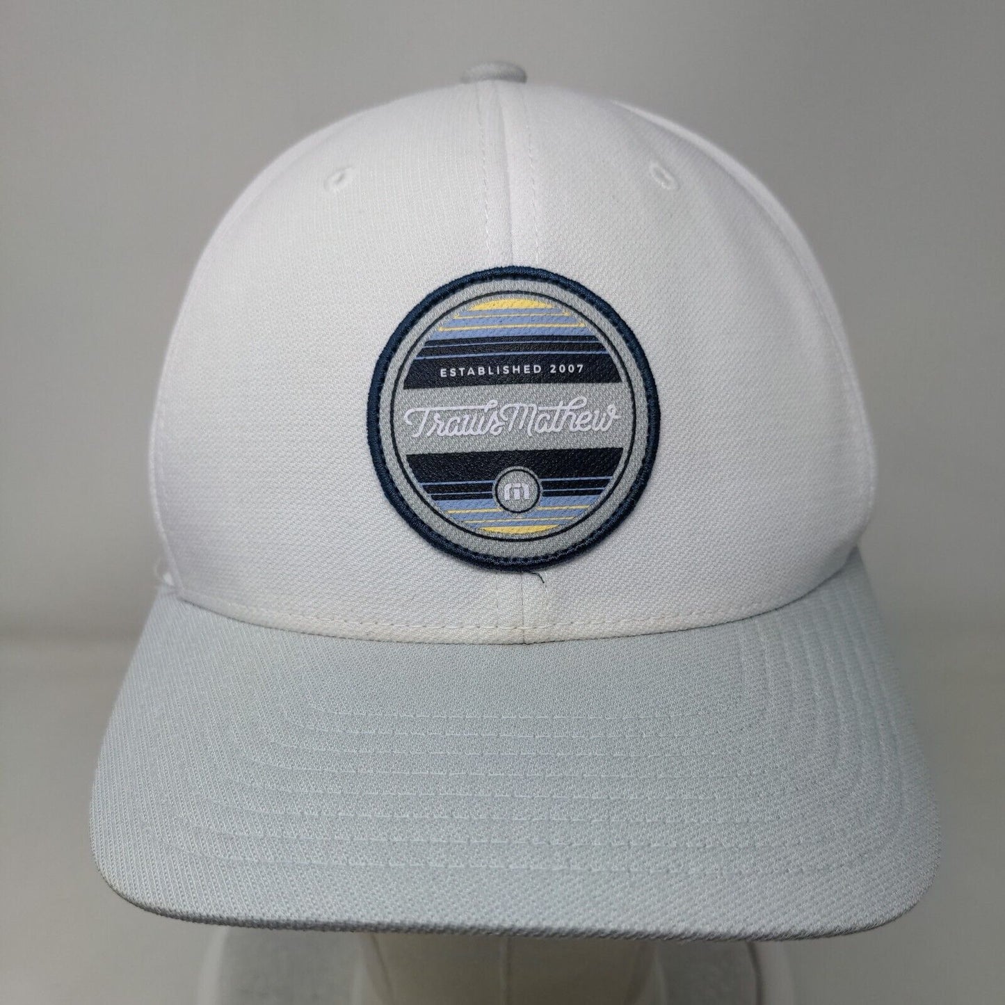 Travis Matthew The America River Club Snapback Hat White OS Flexfit Tech Yupoong