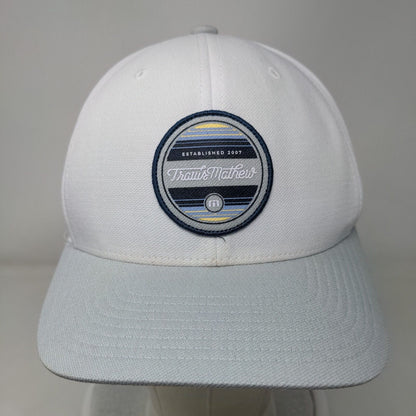 Travis Matthew The America River Club Snapback Hat White OS Flexfit Tech Yupoong