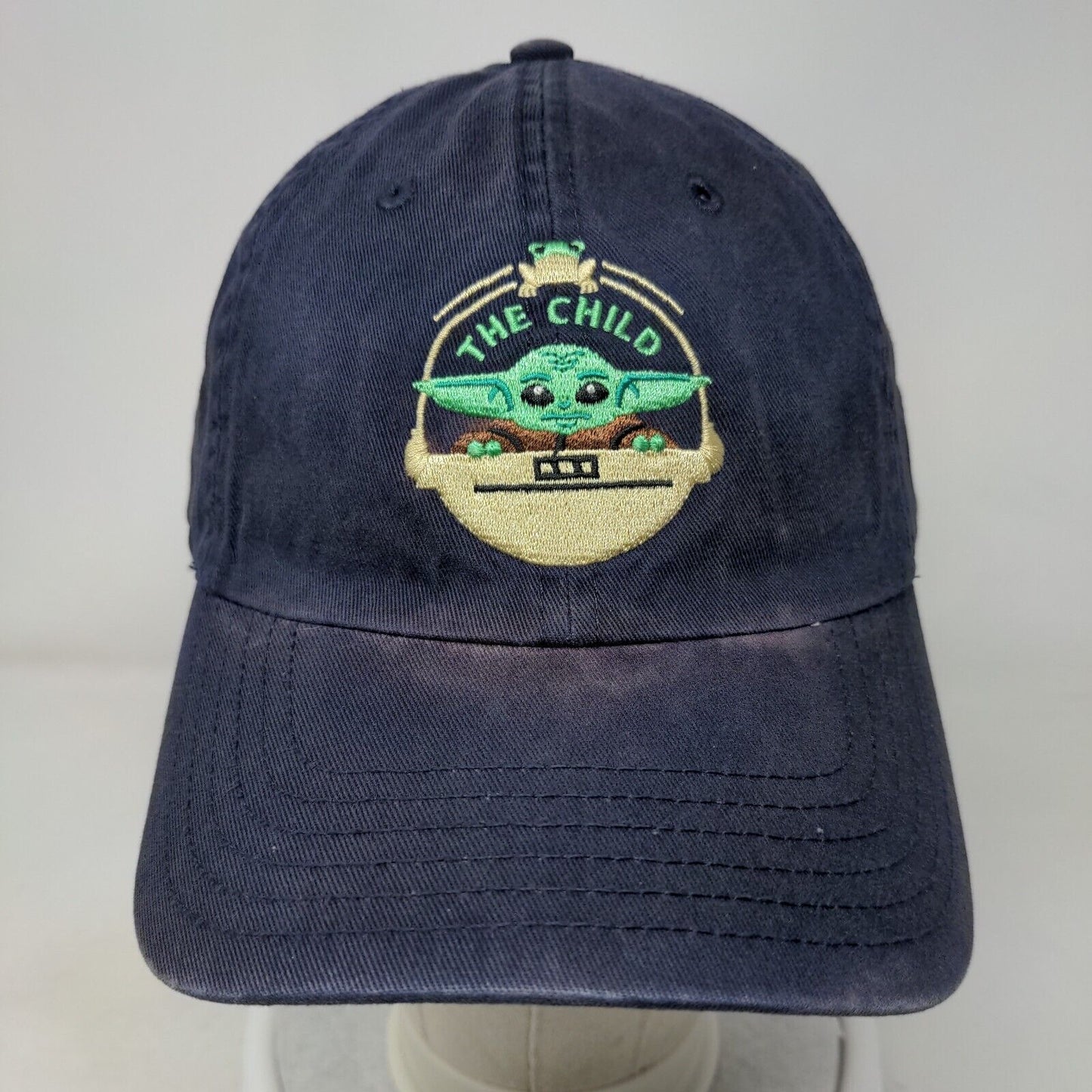 The Child Mandalorian Slideback Hat Blue OSFM Adjustable Embroidered Star Wars