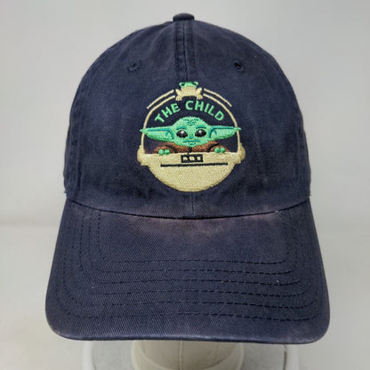 The Child Mandalorian Slideback Hat Blue OSFM Adjustable Embroidered Star Wars