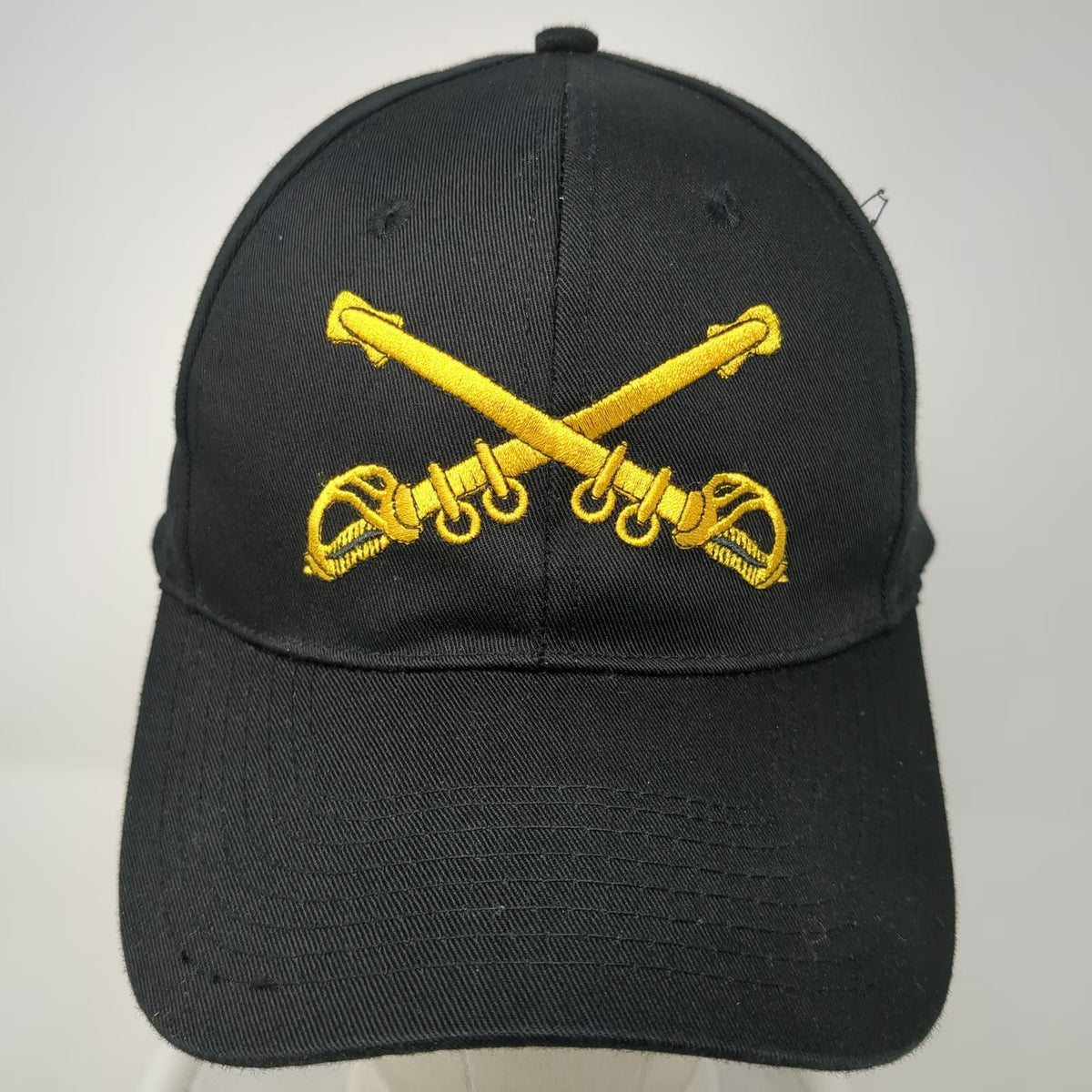 Mitchell Proffitt Snapback Black One Size Hat Crossed Sabers Cavalry Distressed