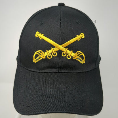 Mitchell Proffitt Snapback Black One Size Hat Crossed Sabers Cavalry Distressed