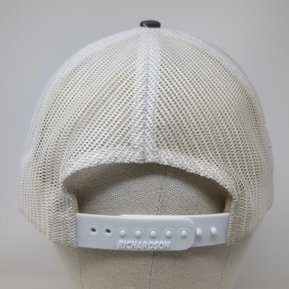 Richardson Trucker Hat Gray One Size Snapback Mesh Embroidered Rodeo Trippin