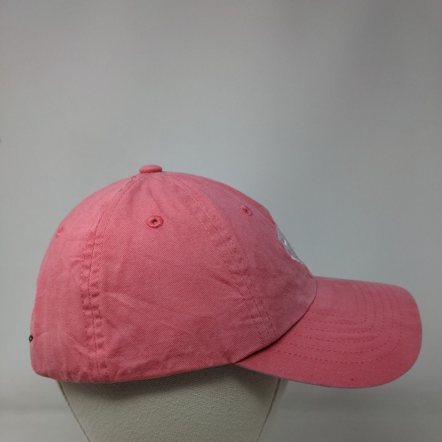 BGD Slideback Hat Pink One Size Adjustable Embroidered 6 Panel Marley Lilly