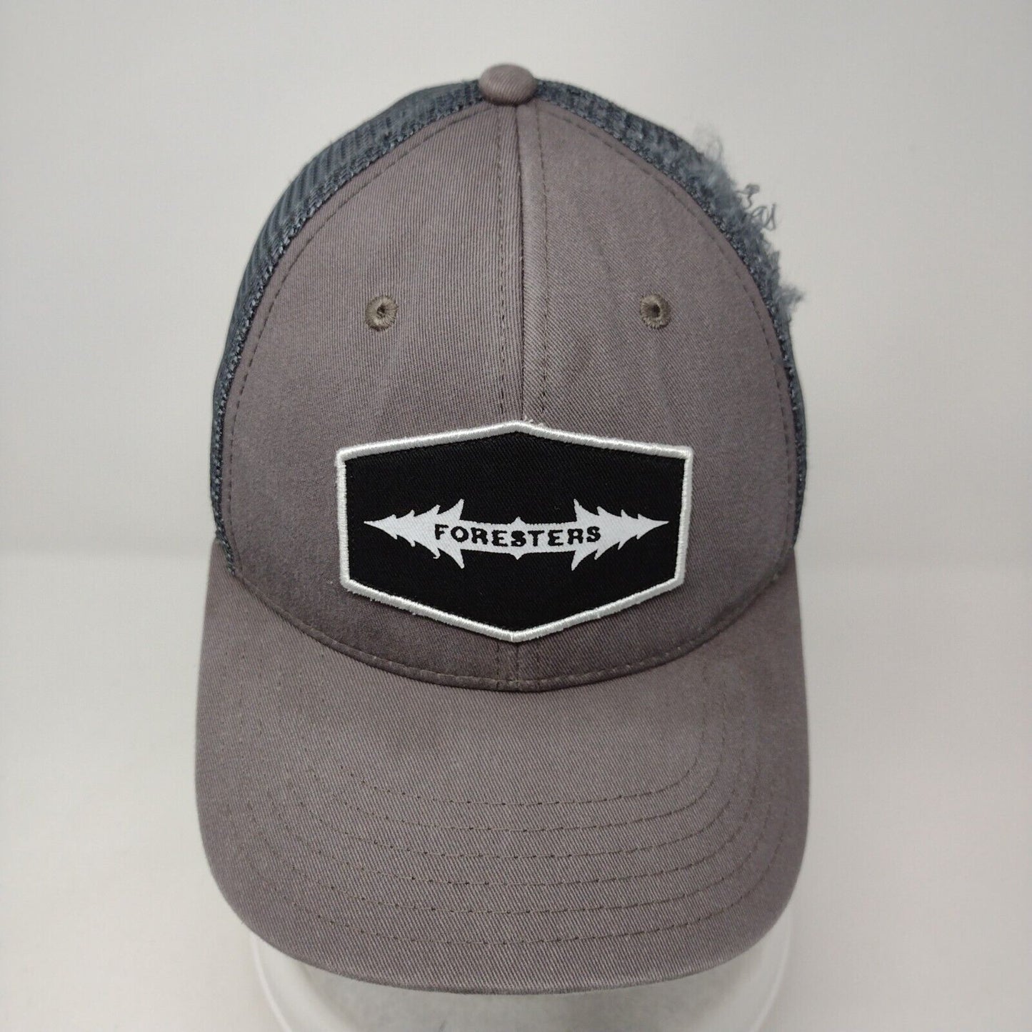 Foresters Snapback Trucker Hat Gray OSFA Adjustable Embroidered Mesh Back Pukka