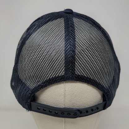 Oak Snapback Mesh Back Rope Trucker Hat Blue OSFM Adjustable Otto