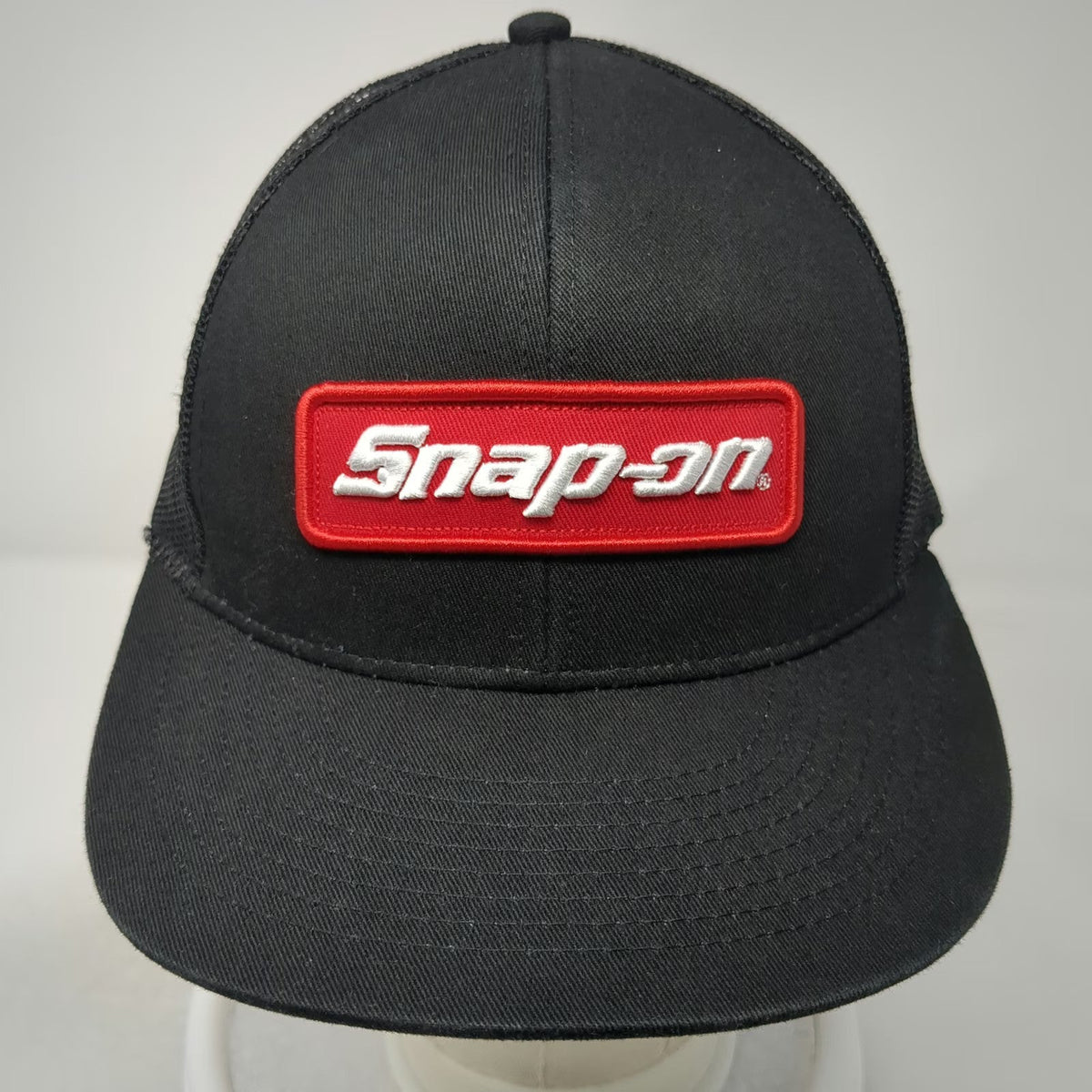 K-Products Snap-on Brand Of Choice Black Trucker Hat One Size Snapback Mesh