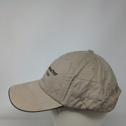 The Home Depot Contractor Services Strapback Hat Tan One Size 6 Panel