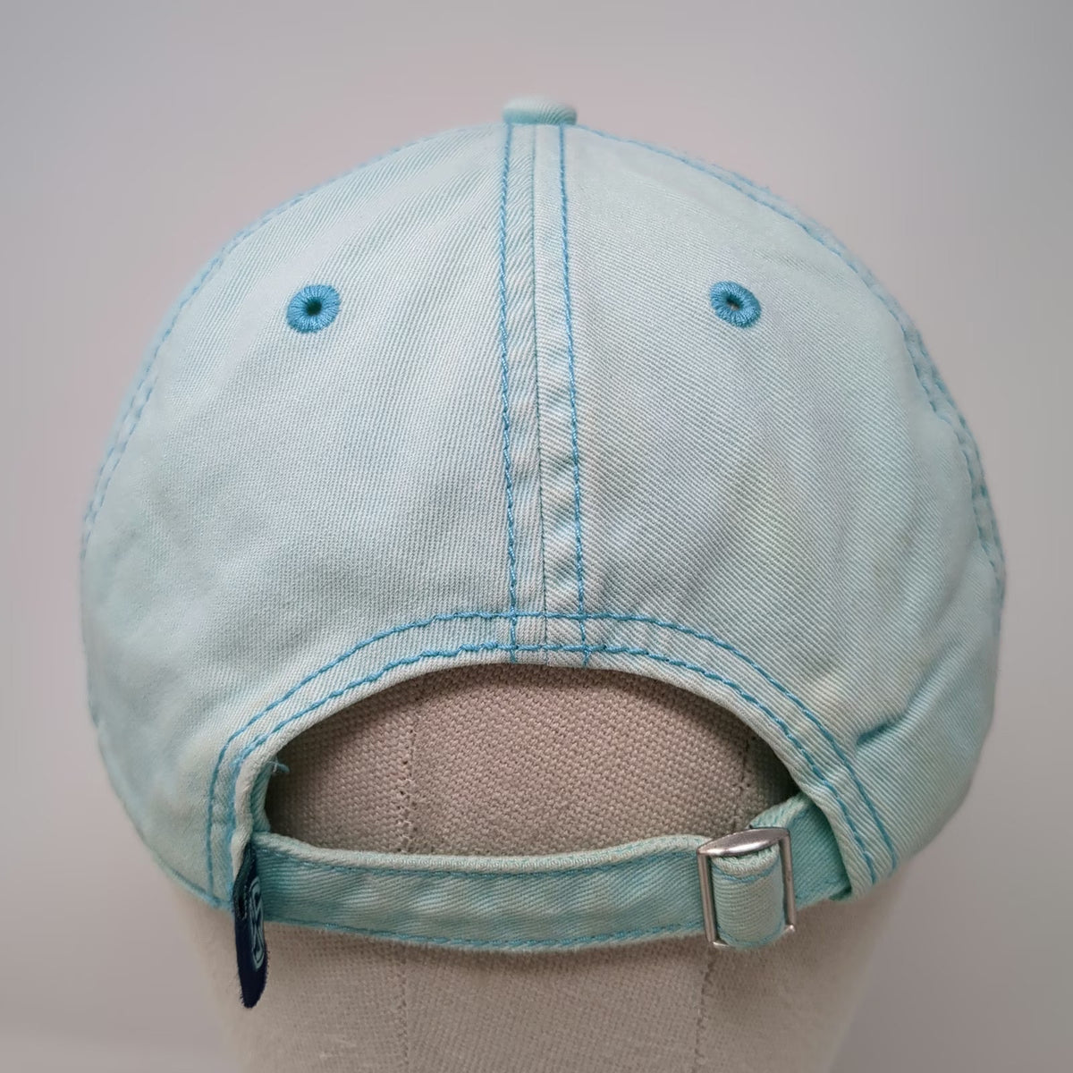 Simply Southern Baseball Cap Blue One Size Embroidered Logo Turtle Slideback Hat