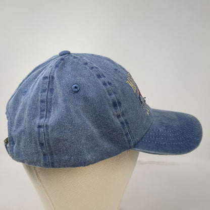 Cobra Baseball Cap Blue Mardi Gras New Orleans 2003 Jester Mask Denim Hat