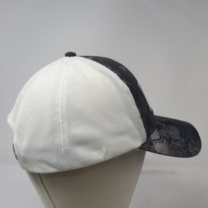 World Wide Sportsman Trucker Hat Black White One Size Viper Camo Mesh Snapback