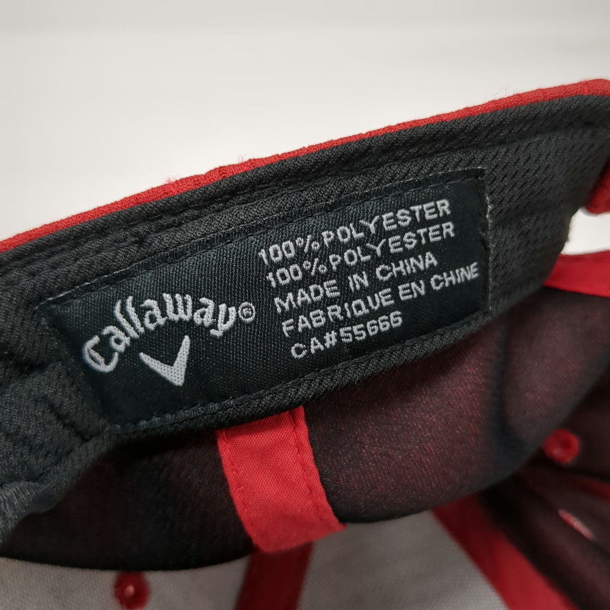 Callaway Baseball Cap Red One Size Big Bertha Golf Performance Strapback Hat