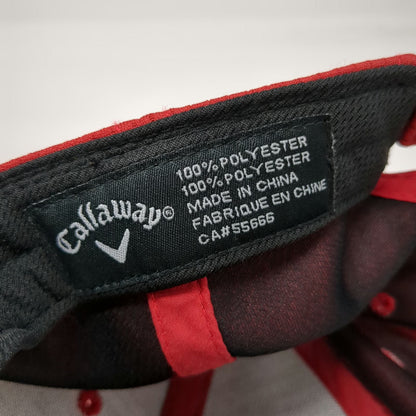 Callaway Baseball Cap Red One Size Big Bertha Golf Performance Strapback Hat