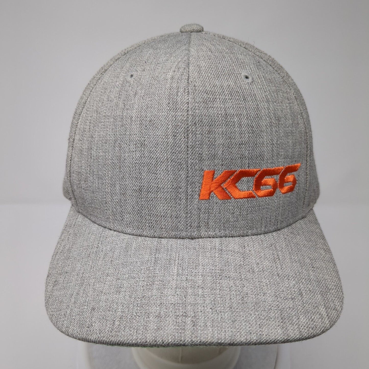 KC66 Snapback Hat Gray One Size Adjustable Embroidered The Classics Yupoong