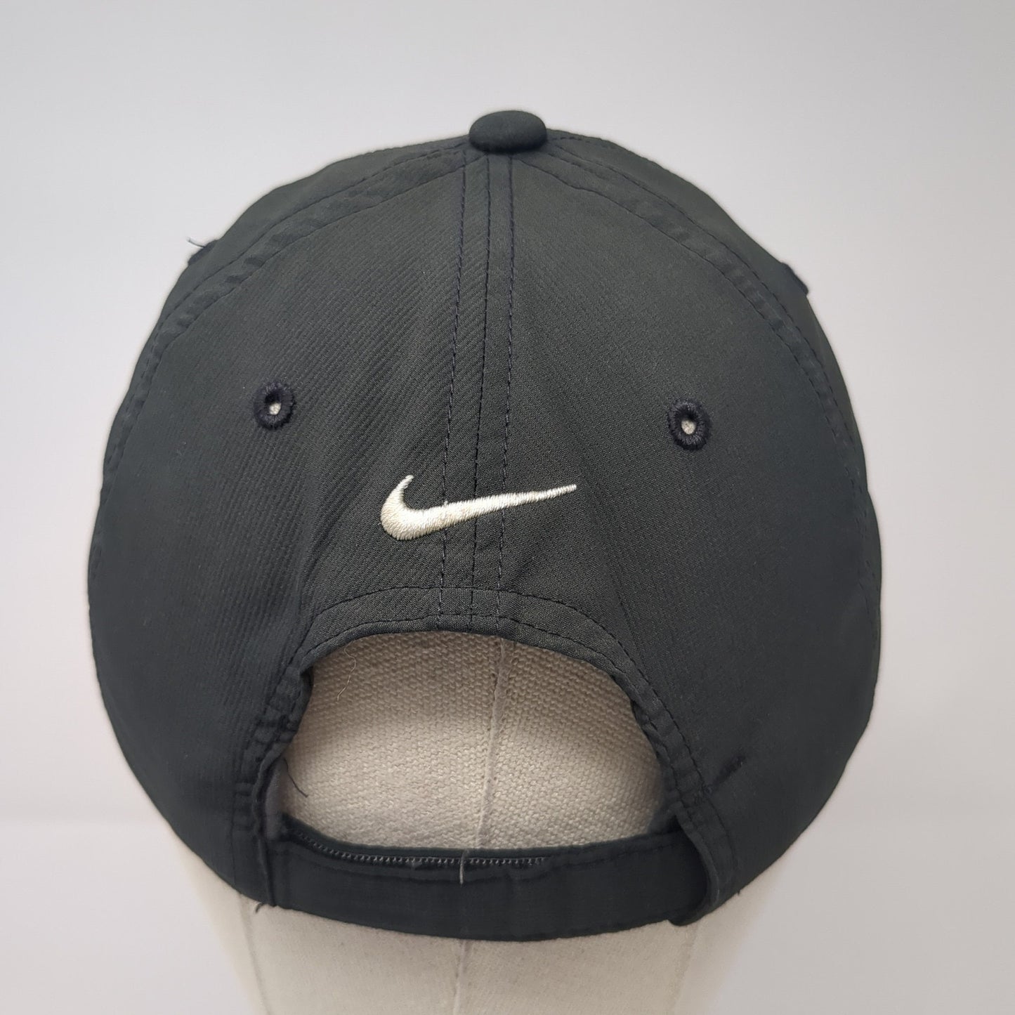 Nike Swoosh Strapback Golf Hat Black One Size Embroidered Outdoor