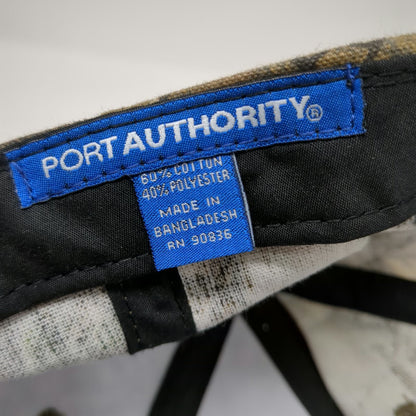 Port Authority Baseball Cap Brown Camo One Size Alpine Construction USA Flag Hat