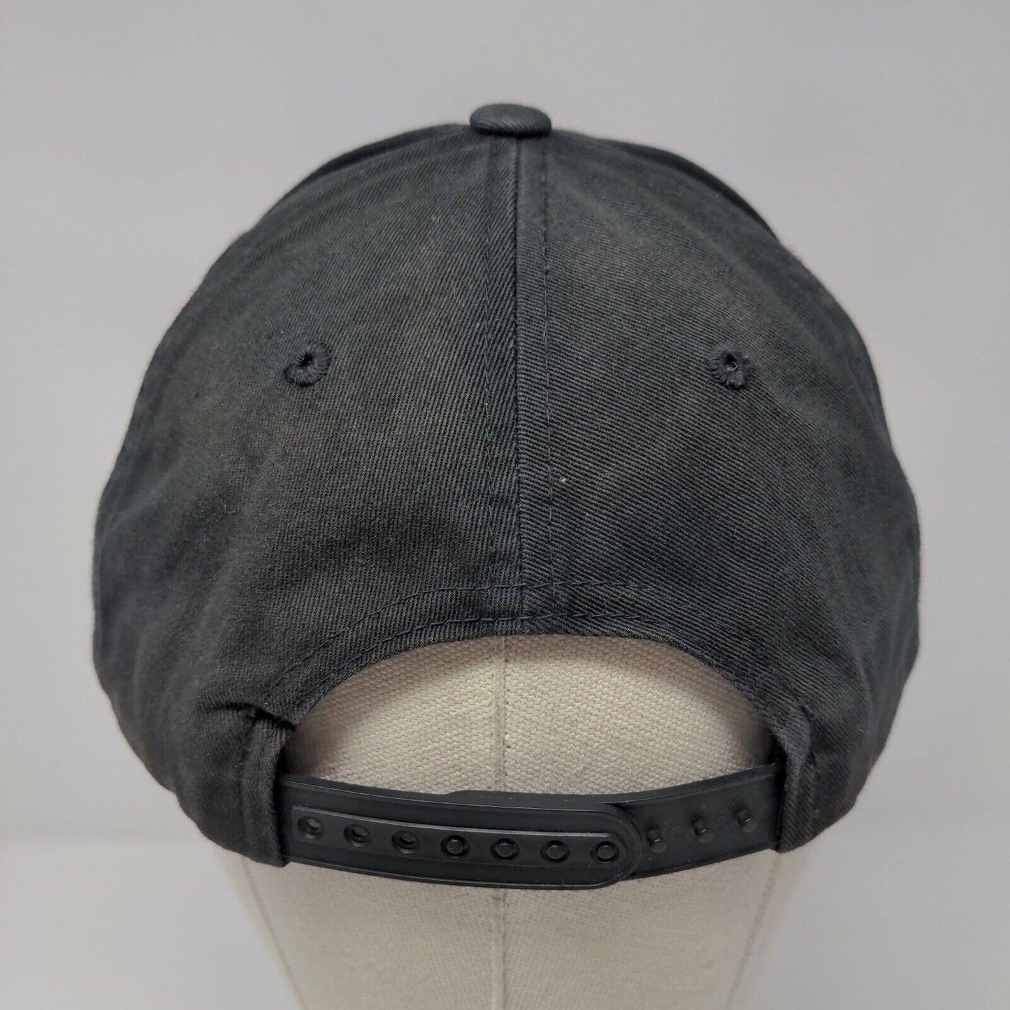 Brixton Patch Snapback Hat Black OSFA Adjustable Solid Vent Holes
