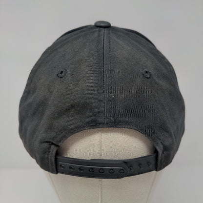 Brixton Patch Snapback Hat Black OSFA Adjustable Solid Vent Holes
