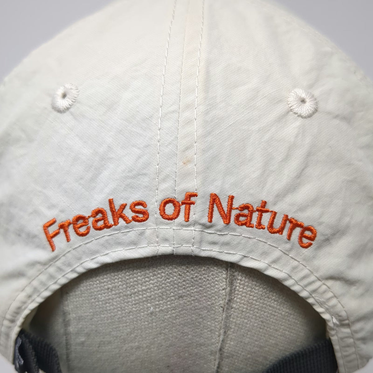 Freaks of Nature Baseball Cap Beige One Size Nylon Strapback Embroidered Hat