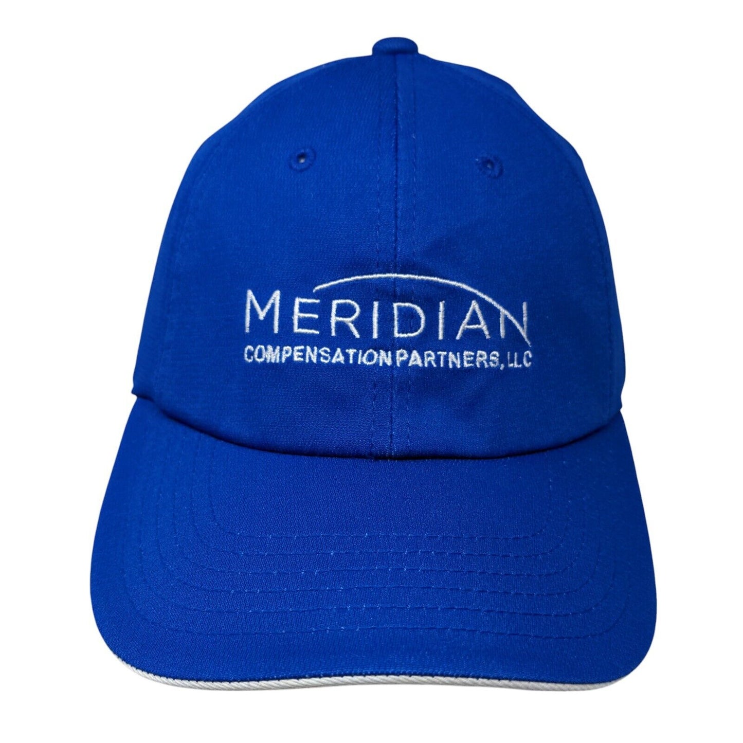 Meridian Strapback Hat Blue One Size Embroidered Port Authority