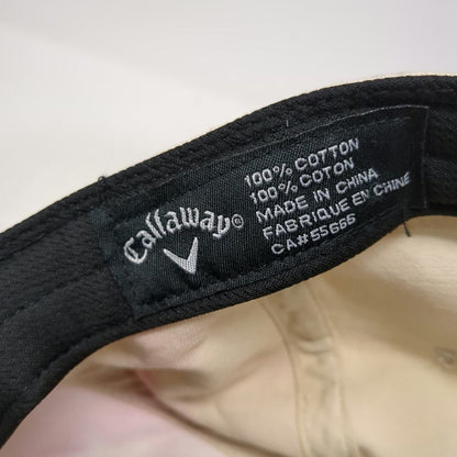 Callaway Baseball Cap Beige One Size Embroidered Logo Adjustable Strap Golf Hat