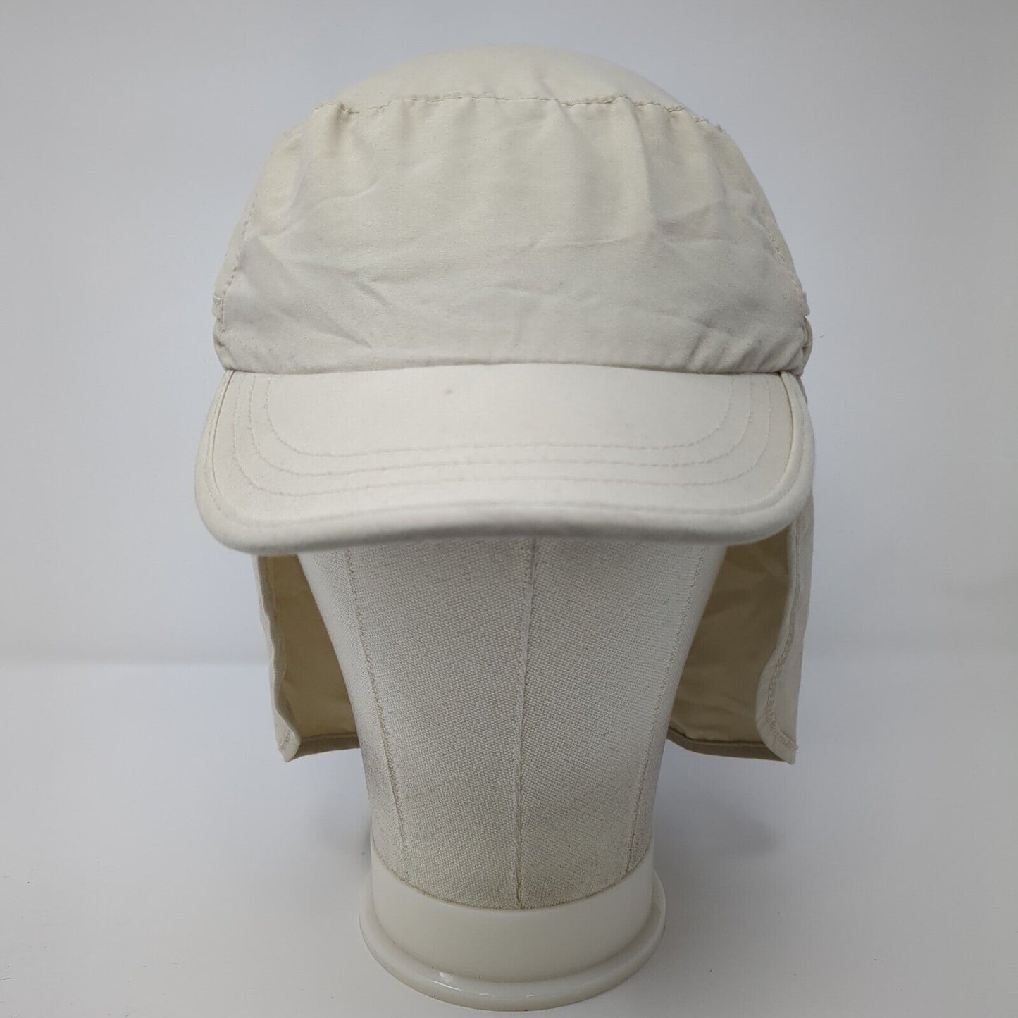 Unbranded Trapper Hat Tan OS Adjustable Drawstring Ear Flaps Blank Polyester