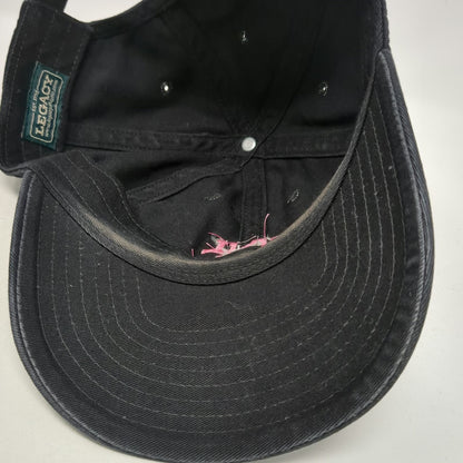 Legacy Baseball Cap Black One Size Vail Colorado Pink Embroidered Travel Hat