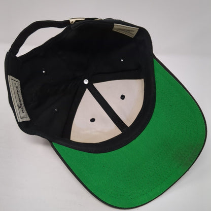 Roebucks Slideback Hat Black One Size Adjustable Vented Holes 6 Panel Blank