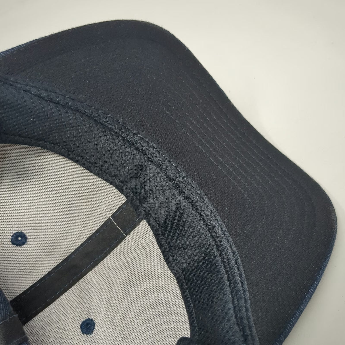Billabong Baseball Cap Blue XL Fitted Textured Wave Logo Rubber Patch Flexfit