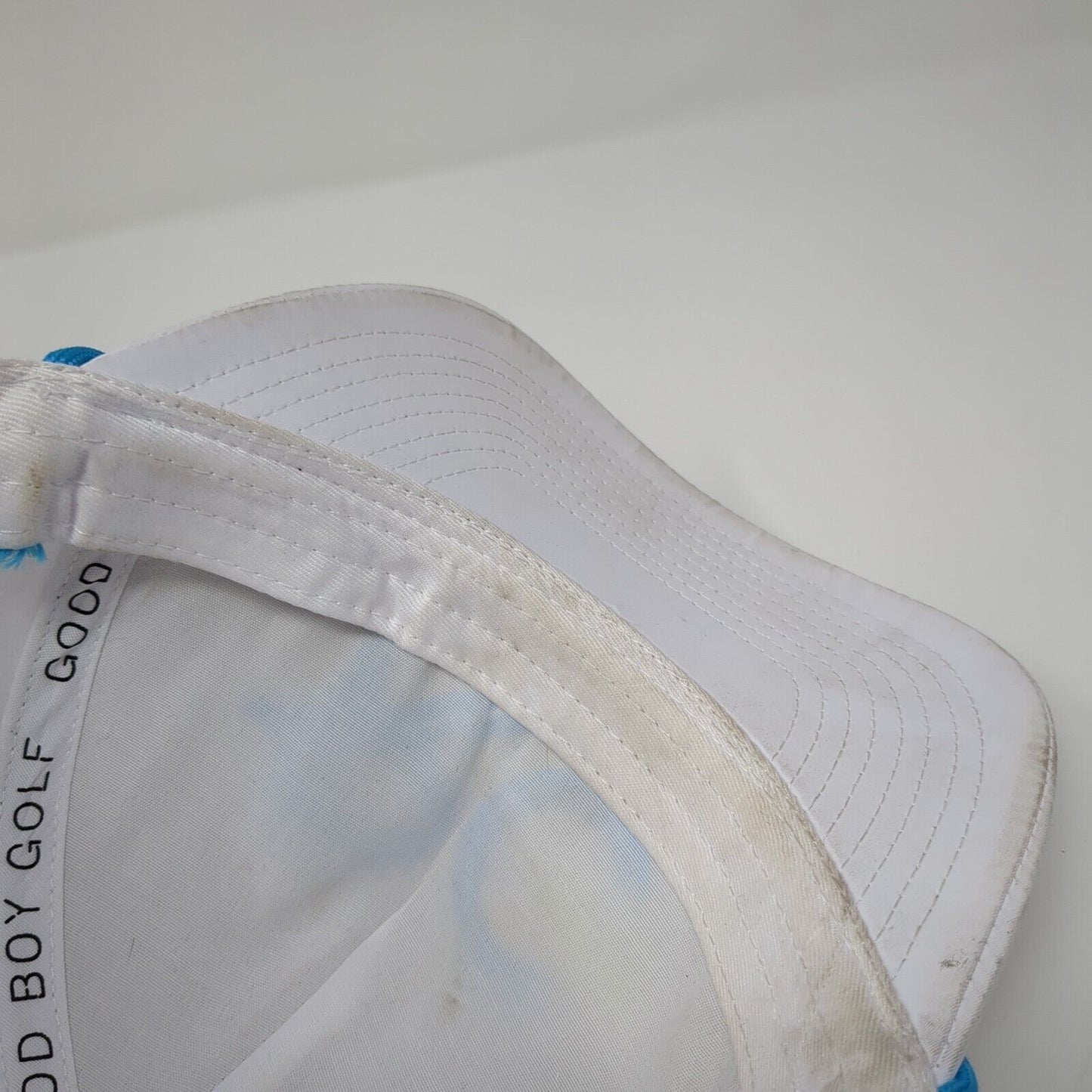 RC 1917 Snapback Rope Hat White One Size Laser Cut Solid Good Boy Golf