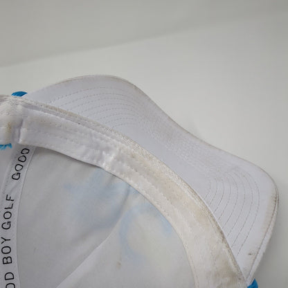 RC 1917 Snapback Rope Hat White One Size Laser Cut Solid Good Boy Golf