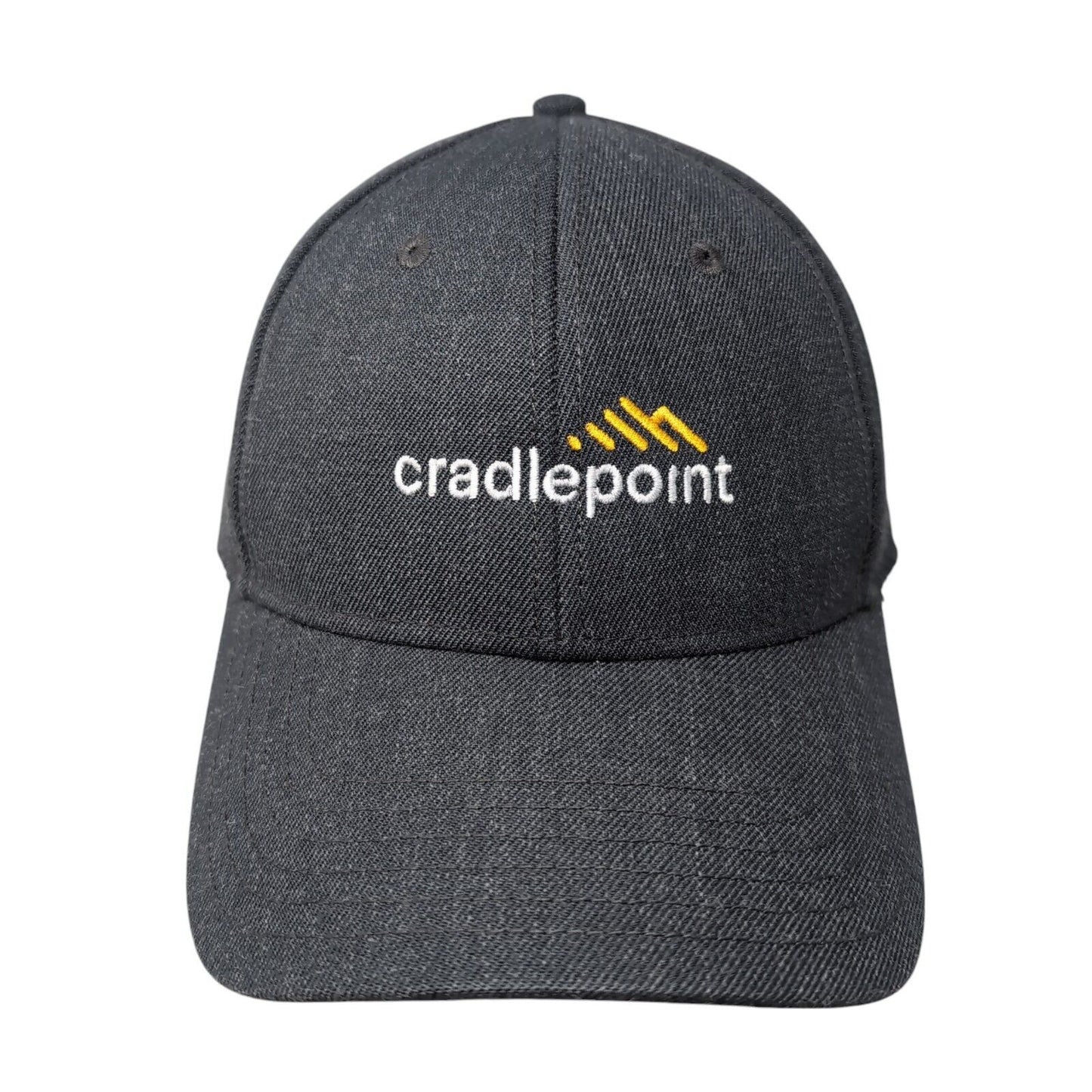 Cradlepoint Snapback Hat Gray OSFM Adjustable Embroidered Vented Holes Otto