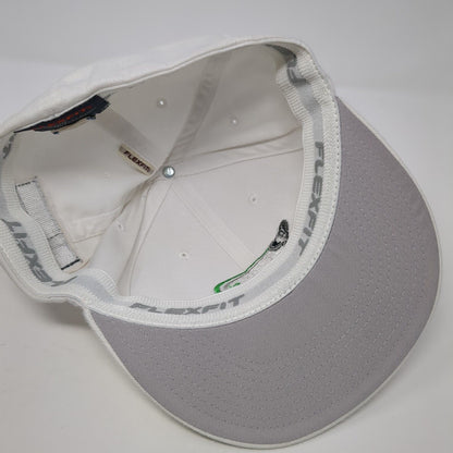 Edge Cup Champions 2021 Fitted Hat White L-XL Stretch Flexfit Flat Bill
