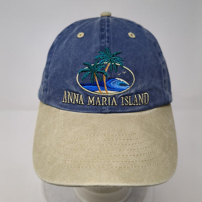 Anna Maria Island Strapback Hat Multi One Size Adjustable Embroidered 6 Panel