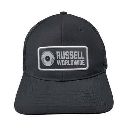 Russell Worldwide Snapback Trucker Hat Black One Size The Boat Monkey