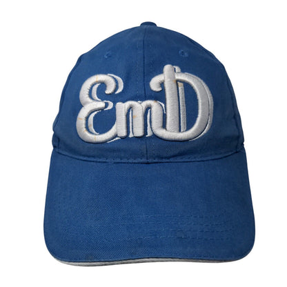 EmD Emerald Downs Slideback Hat Blue One Size Adjustable Embroidered 6 Panel