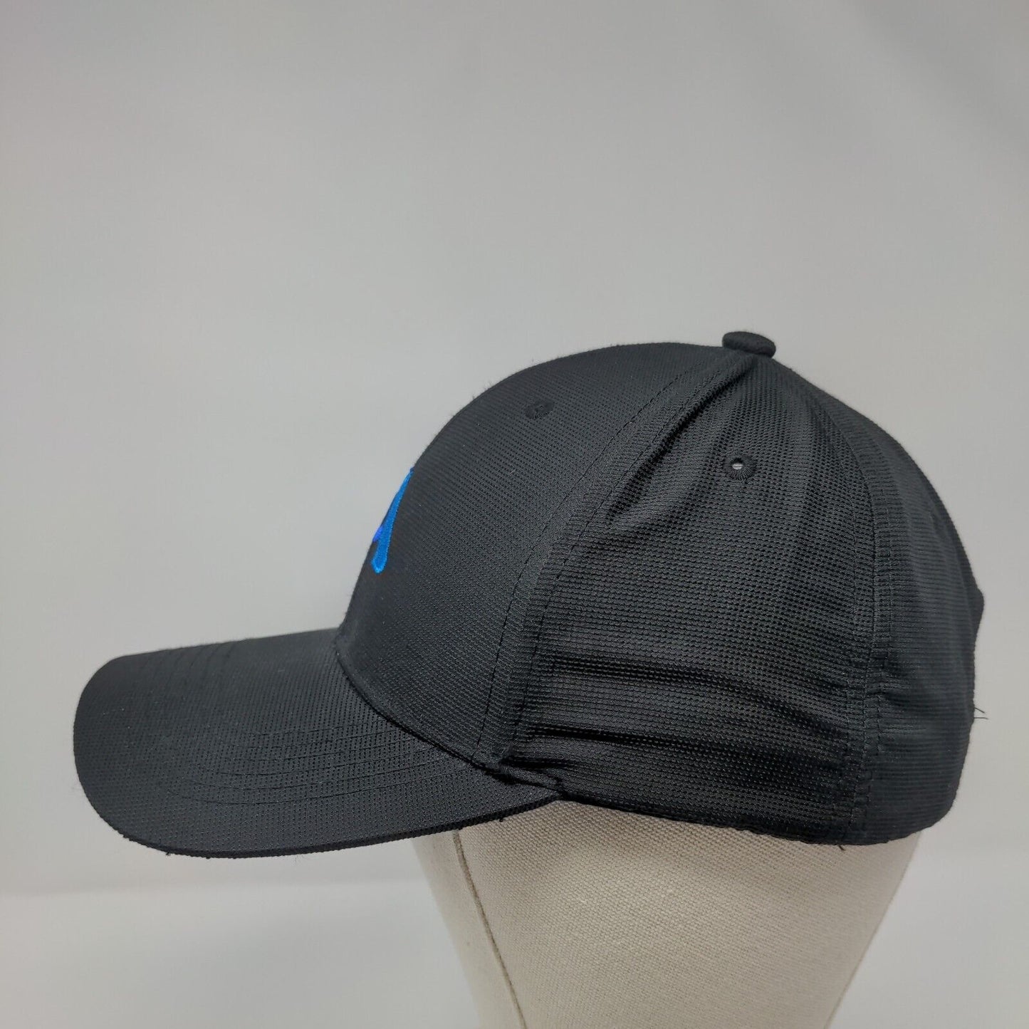 Image Solutions Strapback Hat Black OSFA Adjustable Embroidered 6 Panel