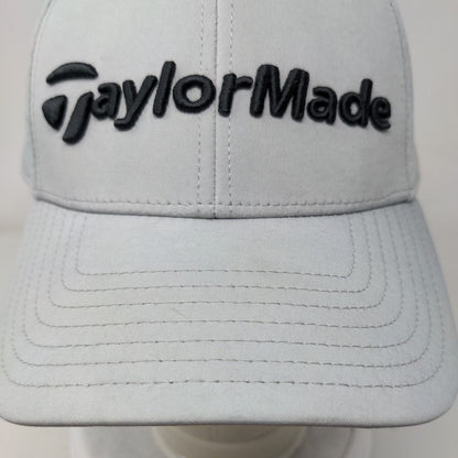 Taylor Made Fitted Hat Gray Size L/XL Breathable Vented Holes 6 Panel