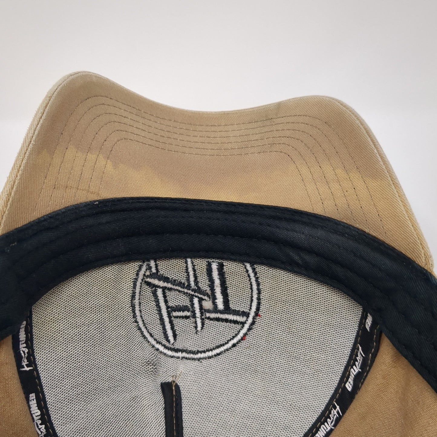 HT Hard Tuned Toddler Snapback Hat Beige One Size Adjustable Embroidered 6 Panel