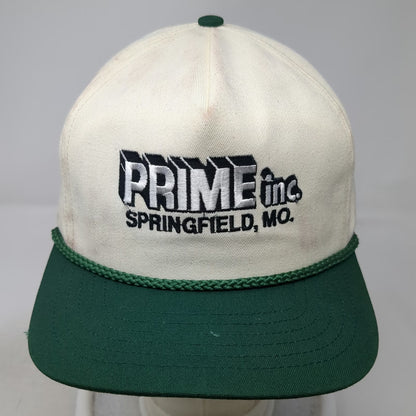 Mad Hatters Inc 5 Panel White Green Hat One Size Rope Prime Inc Springfield MO