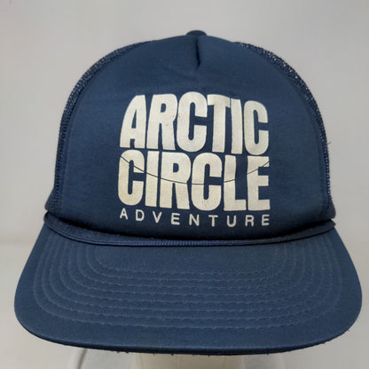 Arctic Circle Adventure Snap Back Mesh Back Rope Trucker Hat Blue OSFA