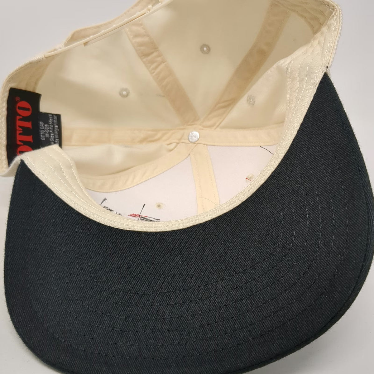 Otto 5 Panel Beige Black One Size JJ'S Mobile Detailing Service Snapback Hat