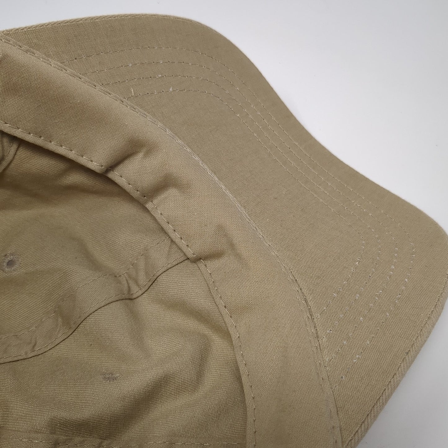 Unbranded Strapback Baseball Cap Brown One Size Adjustable Vented Holes Blank