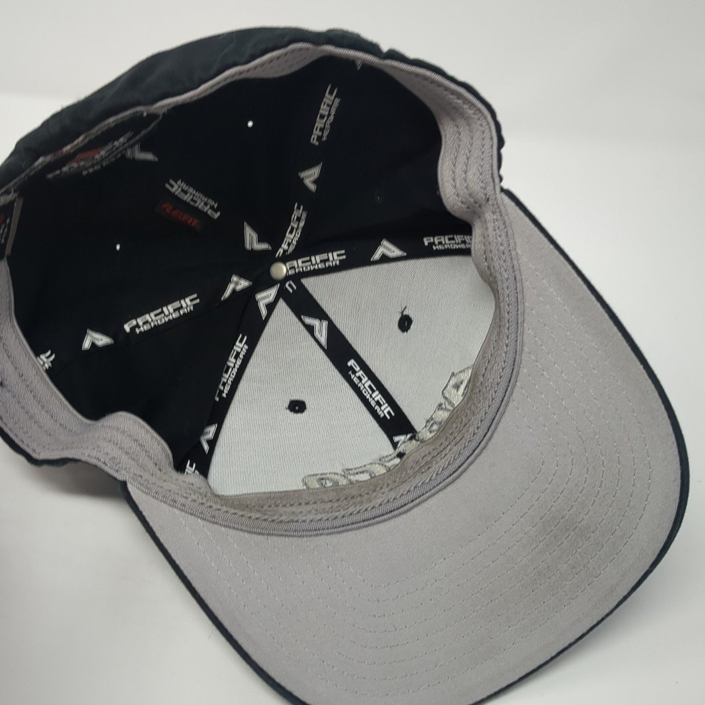 APCCO Fitted Hat Black 8 Embroidered Stretch Flexfit Pacific Headwear
