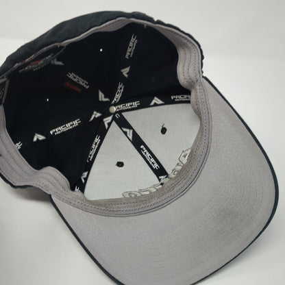 APCCO Fitted Hat Black 8 Embroidered Stretch Flexfit Pacific Headwear