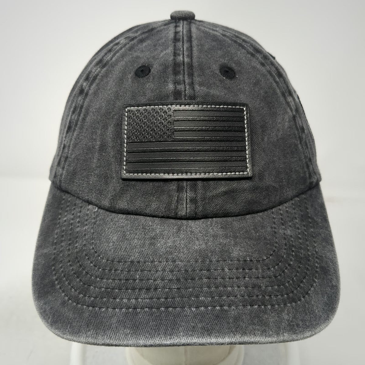 Ford Snapback Gray One Size American Flag Built Ford Tough Baseball Hat Patch