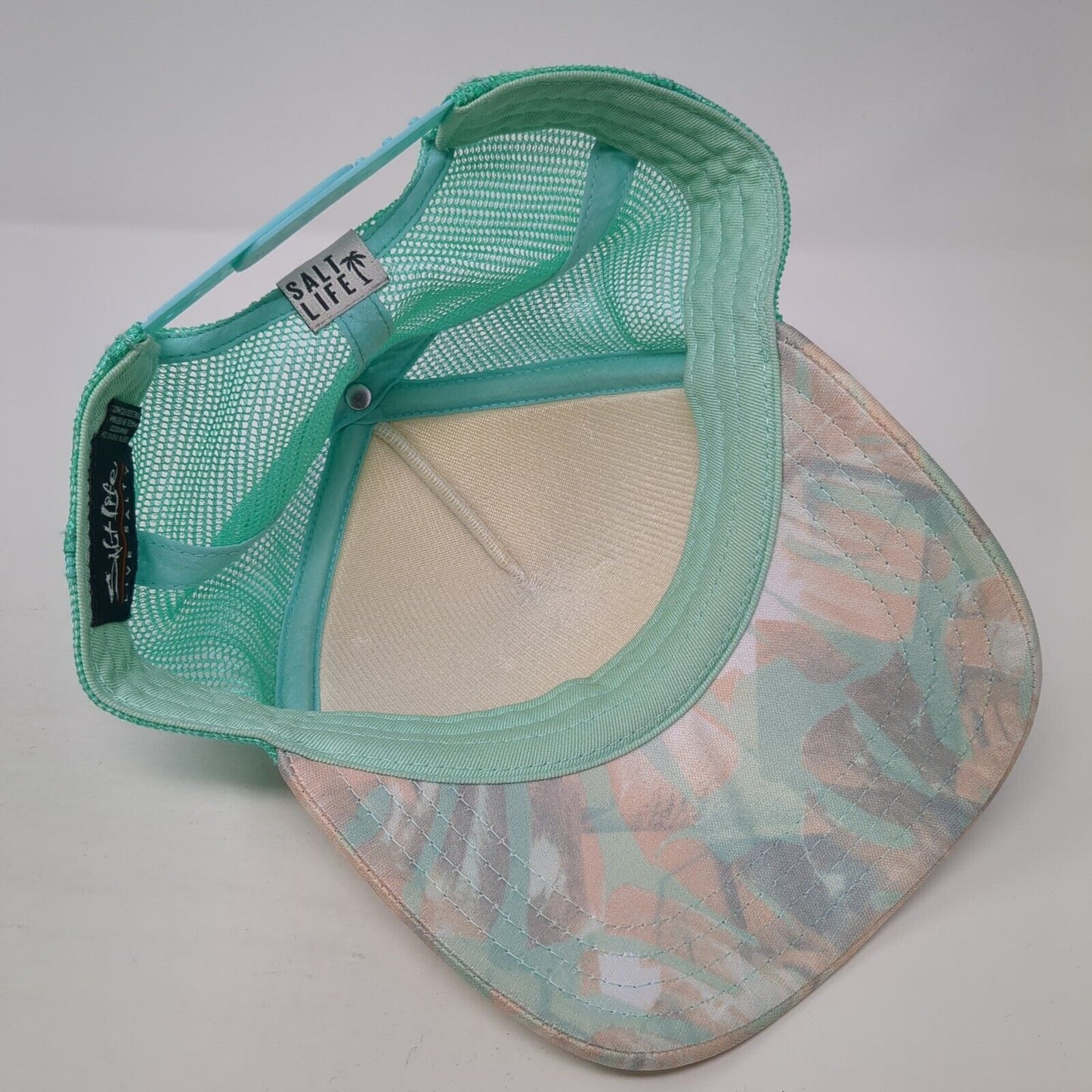 Live Salty Snapback Trucker Hat Multicolor OS Adjustable Mesh Back Salt Life