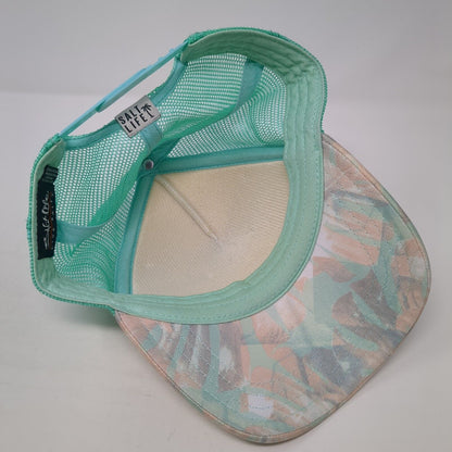 Live Salty Snapback Trucker Hat Multicolor OS Adjustable Mesh Back Salt Life