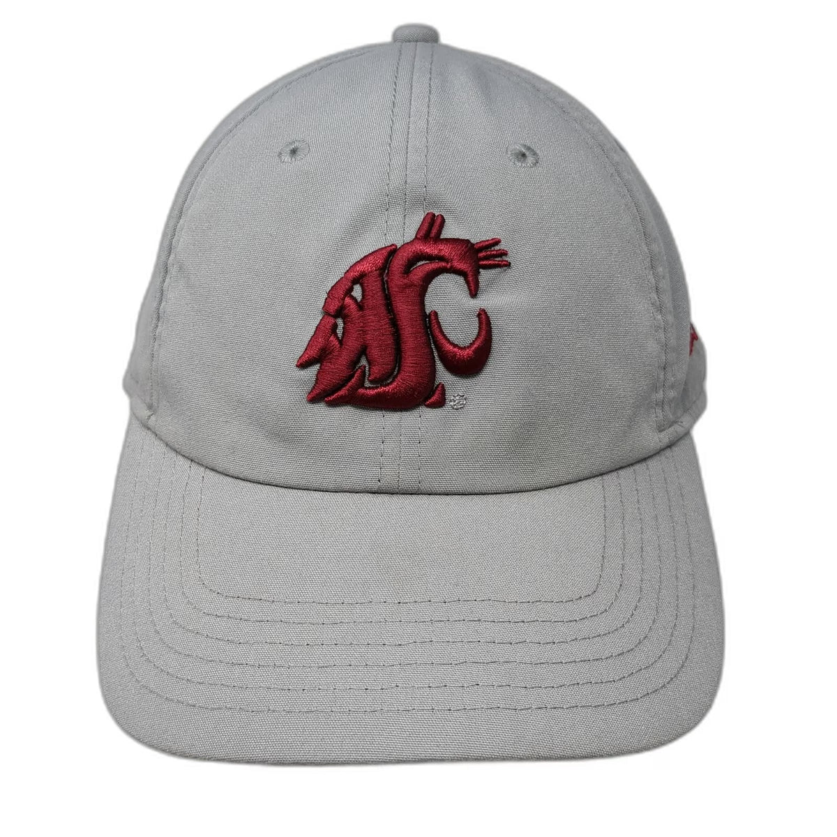 Washington State Cougars NCAA New Era Gray One Size Slideback Hat Cap OSFM Logo